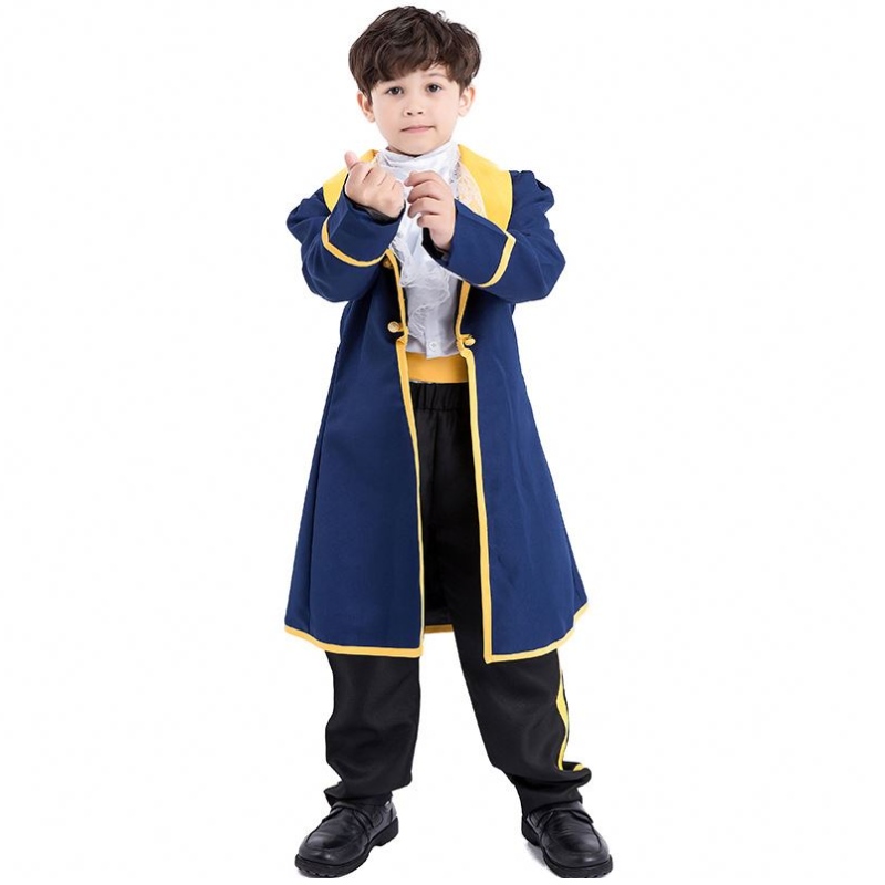 Kids Beauty and the Beast Cosplay Costume Halloween Party Men Boys Fancy Dishing Movie Prince \\\\ Costume