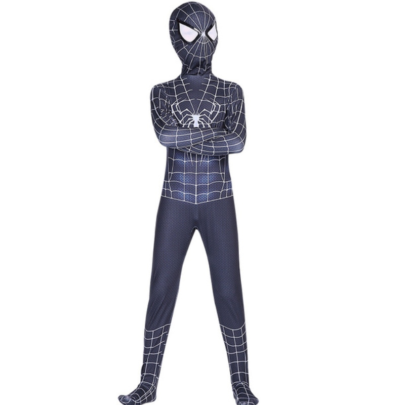 Costume Spidermannoir rouge Spider Man Suit Spider-Man Costumes enfants enfants Spider-Man Cosplay Clothing Halloween Costume