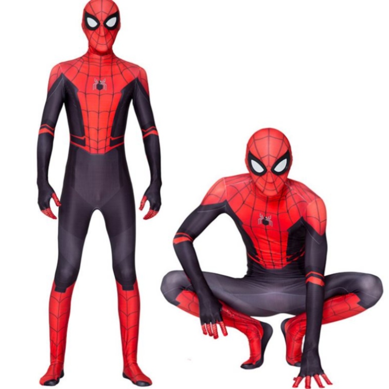 Costume de jeu de cinéma parent-enfants univers parallèle Universnoir araignée à sauts adultes cosplay Costume Spiderman Halloween