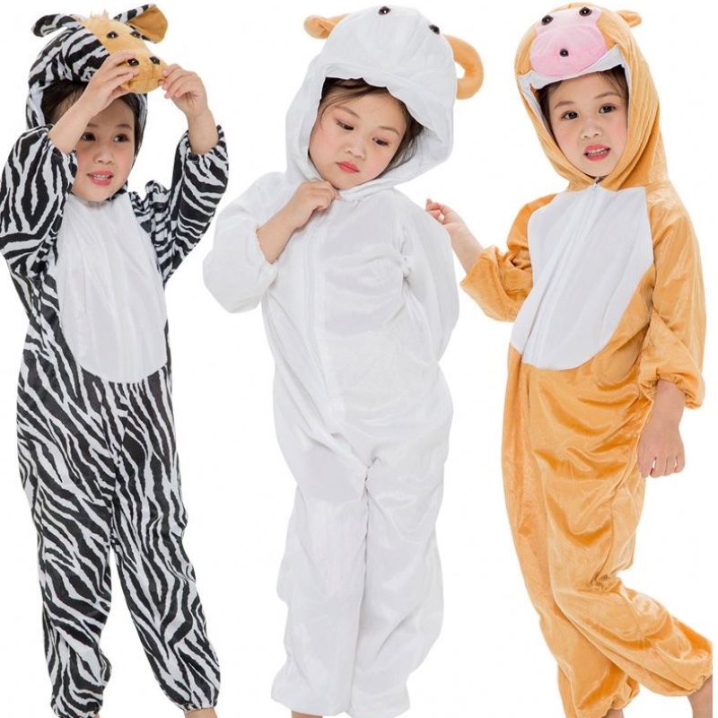 Costumes d'animaux des enfants Costume de vêtements de dinosaure de maternelle grenouille piggy lapin tiger rat vache de vache costume