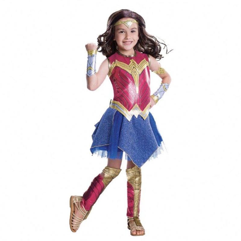 Costume Wonder Girl Children Habill Up Superhero Cosplay Costume Halloween pour les enfants