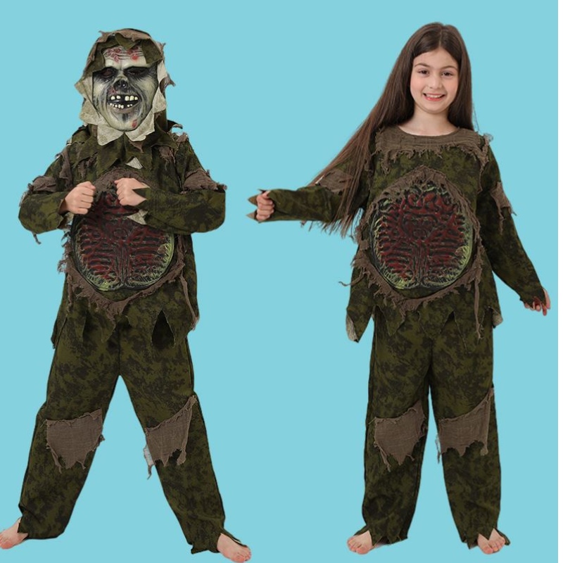 Kid \\ Sif Halloween Zombie Costume Cosplay Boy Monster Costume Horror Mask Zombie Vêtements