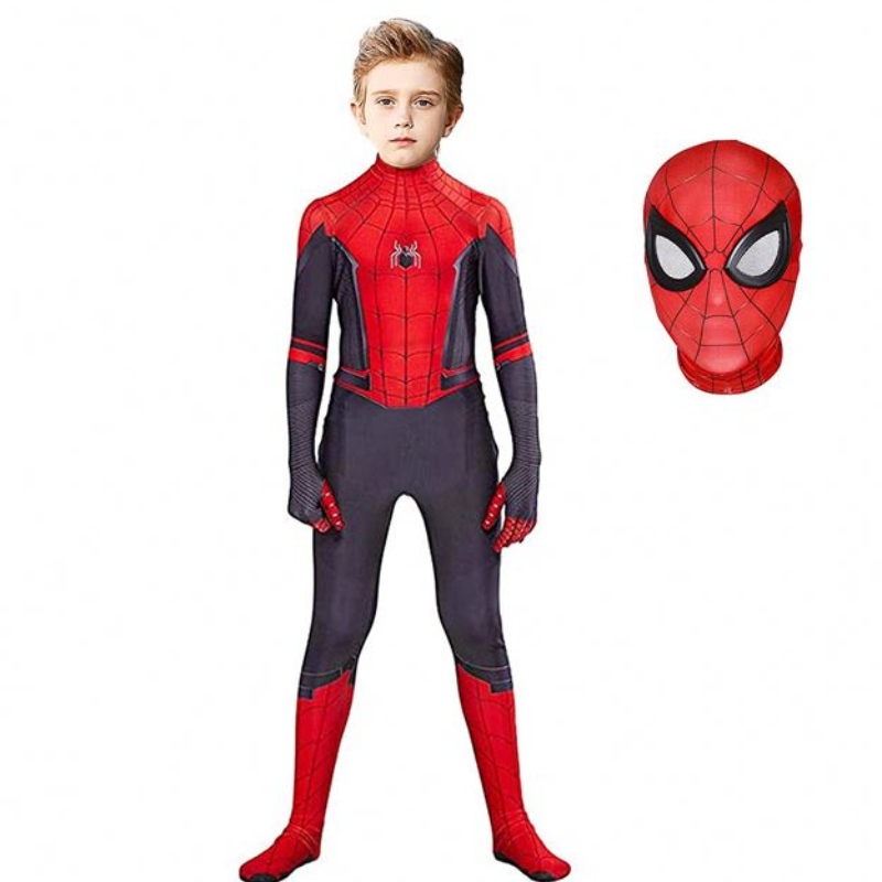 Bodys de costume Spiderman pour enfants Spandex Zentai Halloween Cosplay Jumps Suit 3D Style