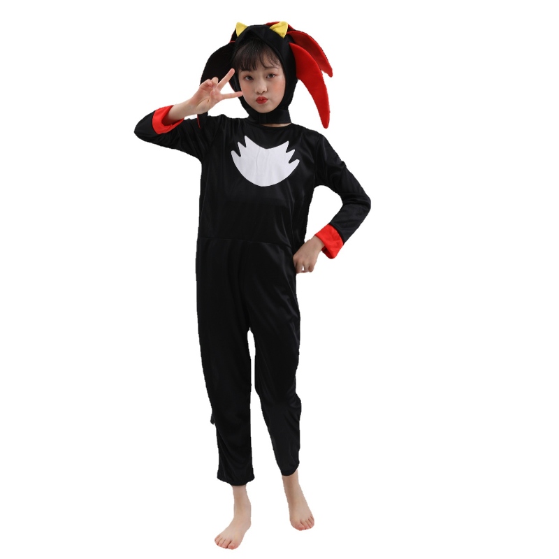 Vendre à chaud supersonic kid supernoir Sonic Black Shadow Charter Costume pour Halloween