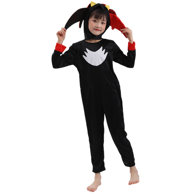 Vendre à chaud supersonic kid supernoir Sonic Black Shadow Charter Costume pour Halloween