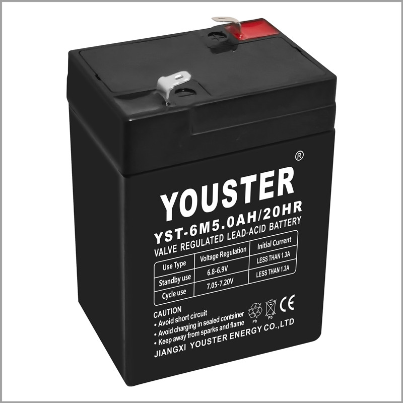 Système de stockage de batterie domestique Agm Acid Acid Battery 6V 5.0h pour la voiture électrique