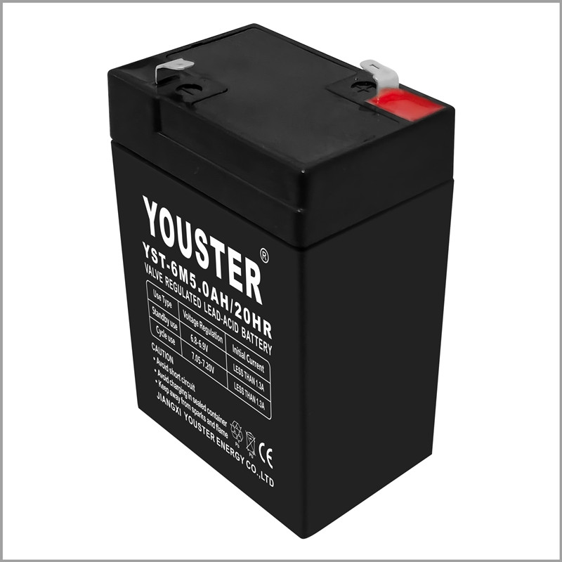 Système de stockage de batterie domestique Agm Acid Acid Battery 6V 5.0h pour la voiture électrique