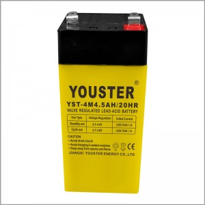 VRLA AGM Battery Small Home Battery 4v5.0ah Lead Acid Battery
