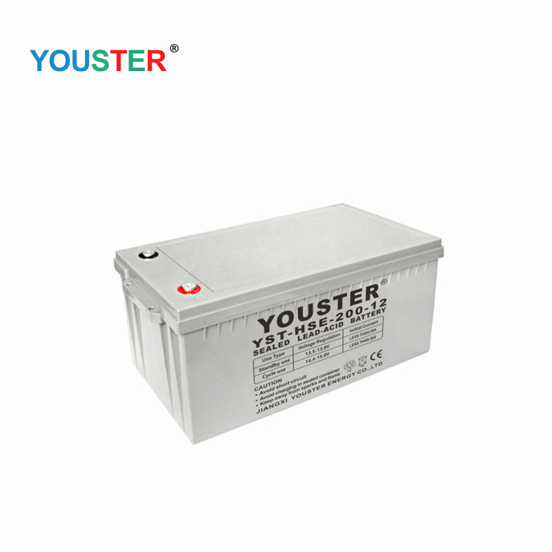 Alimentation de la batterie 12v200ah batterie solaire au plomb acide remplacement de la batterie