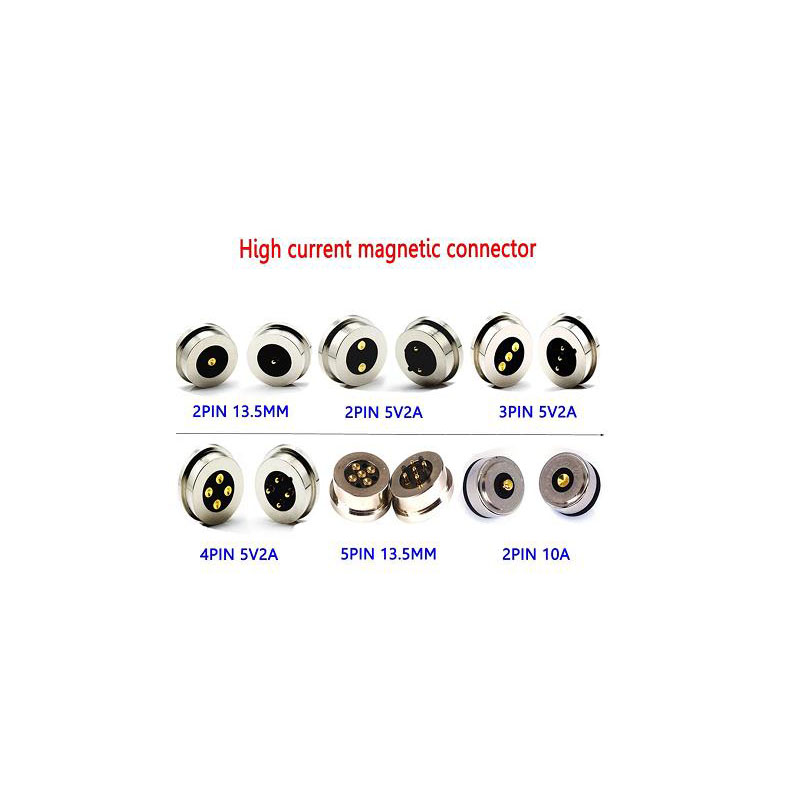 Connecteur magnétique mâle / femelle pogo à 2 broches / 3 broches / 4 broches / 5 broches / 6 broches pour LED