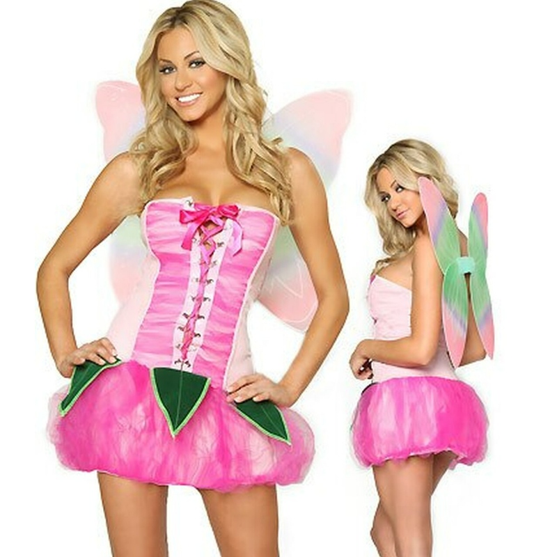 Joli costume d'Halloween Rose elfe