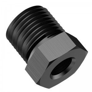1 / 4 NPT male to 1 / 8 NPT Female Reducer adaptateur Hex Bush Hollow aluminium