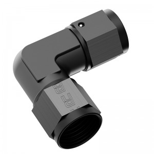 Adaptateur d\'adaptateur d\'adaptateur d\'adaptateur de 90 degrés, femelle à femelle Unio & # 110; Alumine anodique