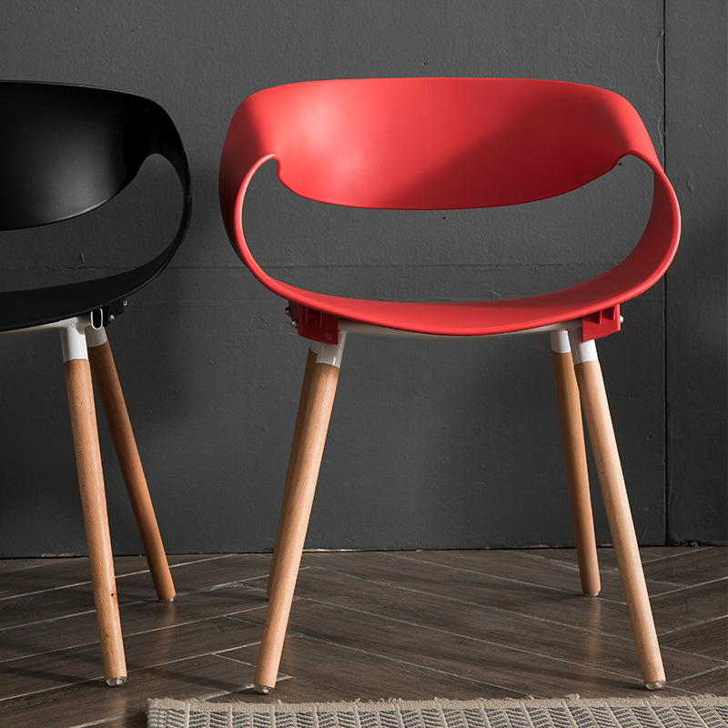 Chaise en plastique moderne, chaise à café de haute qualité, restaurant de chaise haute