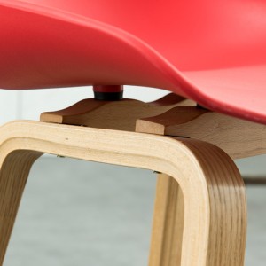 Chaise de restauration club moderne chaise haute chaise en plastique coloré en plastique de café chaises