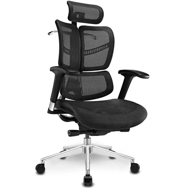 2022 Meubles commerciaux 3D Chaise de bureau en filet ajusté Chaise de bureau ergonomique 1 pièce en aluminium moderne 5 ans facultatif