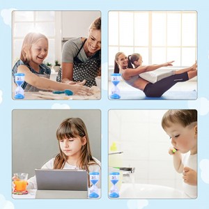Best-seller Colorful Plastic Sand Timer Clock 2/3/5/10/15/30 min pour les jeux pour enfants décor