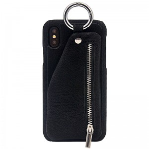 Étui de protection par téléphone mobile Apple iPhone 8, étui de protection en cuir manuel, petit sac de téléphone mobile de stockage de petits portefeuilles, étui de téléphone mobile rouge résistant aux chutes et résistant aux...