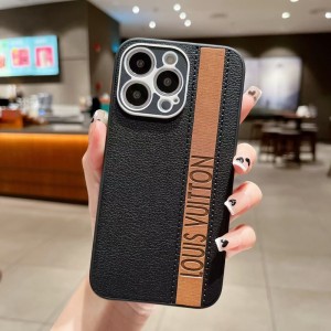 Convient pour Apple iPhone14pro en cuir de protection téléphonique de téléphone, étui de téléphone anti-drop et anti-vibration grosé