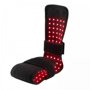 Ceinture de thérapie lumineuse infrarouge rouge pour douleurs corporelles, dispositif d\'enveloppe de lumière LED proche infrarouge avec un tampon portable flexible à la minuterie avec 640nm 660nm 850nm pour les articulations du genou...