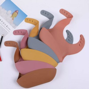 Baby Bibs Silicone Bib Alivable imperméable Table Varelle Food Grade Bibs