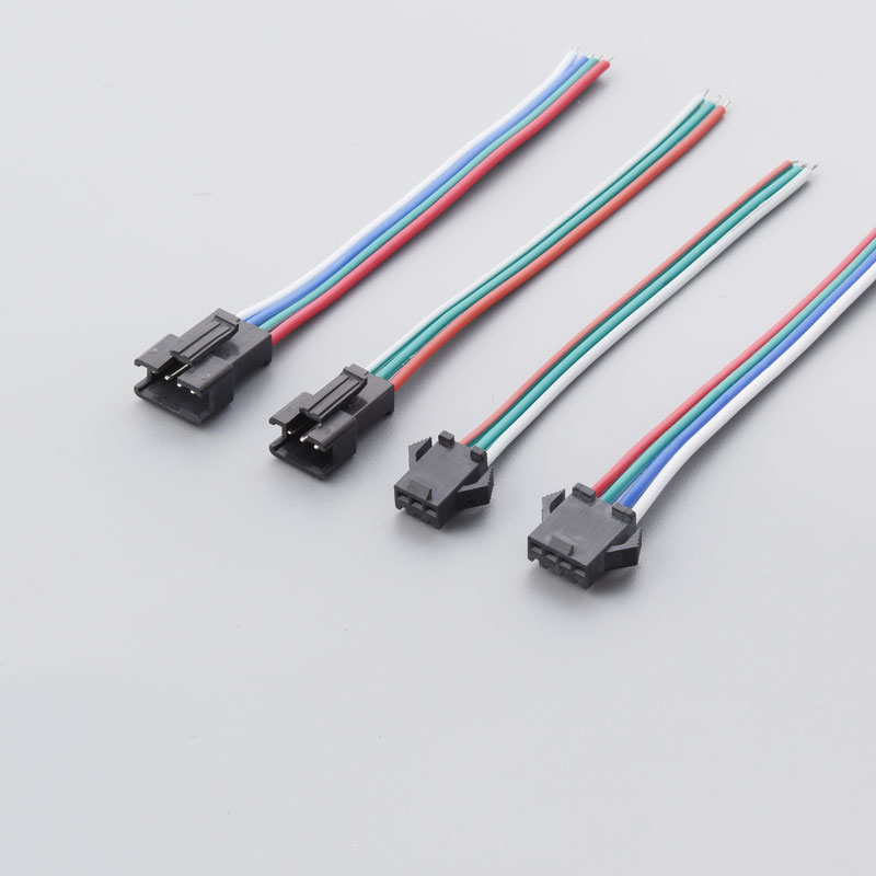 Fil de borne SM2.5 mm 2,54 Pitch Car Cable LED plus léger SMP-02V-BC SMR-02V-B Personnalisation de la ligne de faisceau électrique