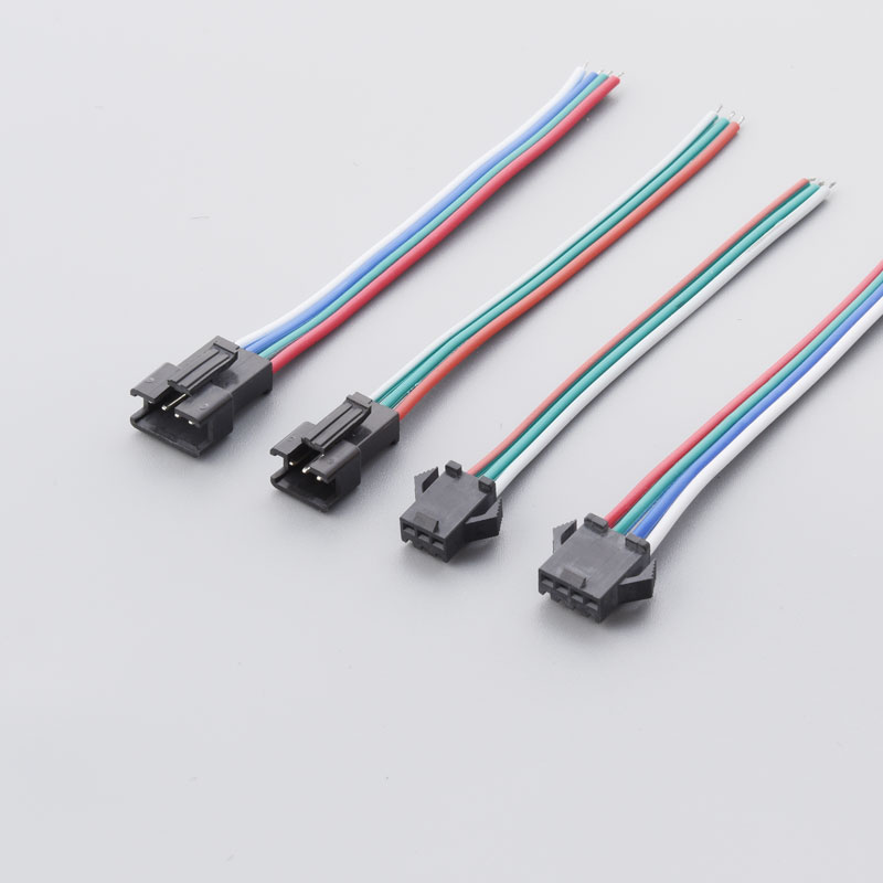 Fil de borne SM2.5 mm 2,54 Pitch Car Cable LED plus léger SMP-02V-BC SMR-02V-B Personnalisation de la ligne de faisceau électrique
