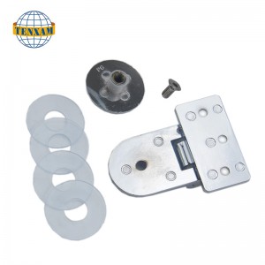 Perge ronde charnière contre le mur