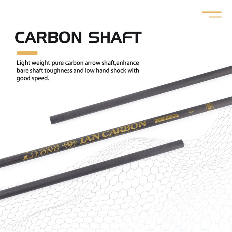 Elongarrow 32 pouces 3,2 mm SP600 Arbre de flèches en fibre de carbone pour les archers