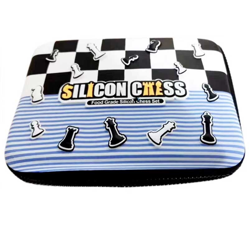 Silicone Chess Educational Toys Game Silicone Chess Board and Pieces Set