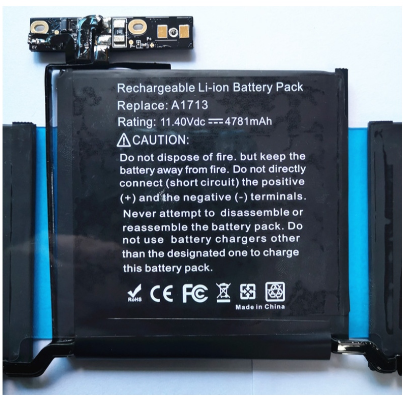 Batterie d'ordinateur portable pour Apple MacBook ProA1713 A1708 A2171/A2159/A2338