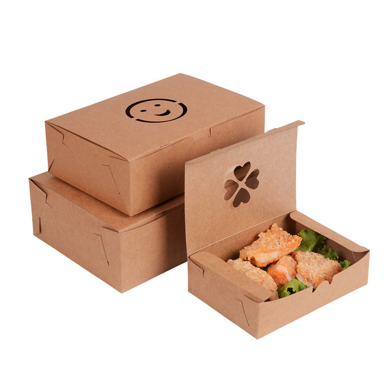En gros de qualité alimentaire à retenir le papier kraft jetable emballage alimentaire portable à biodégradable rapide