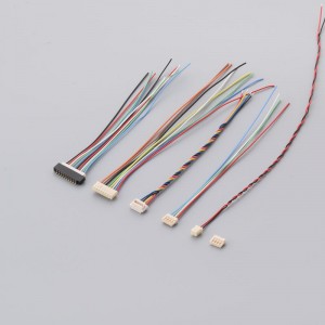 Original 02SR-3S 04SR-3S 06SR-3S 08SR-3S Connecteur de fiche mâle avec câbles de cuivre Pincured 1.0 Pitch Terminal Harness Wire Custom