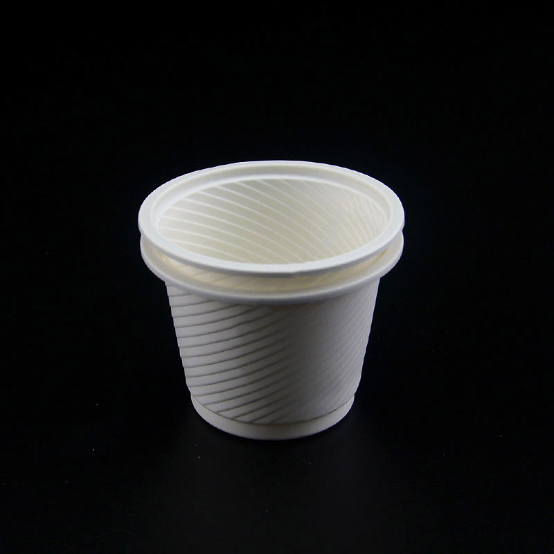 Biodégradable White Disposable Corn Starch Cup Eco Friendly