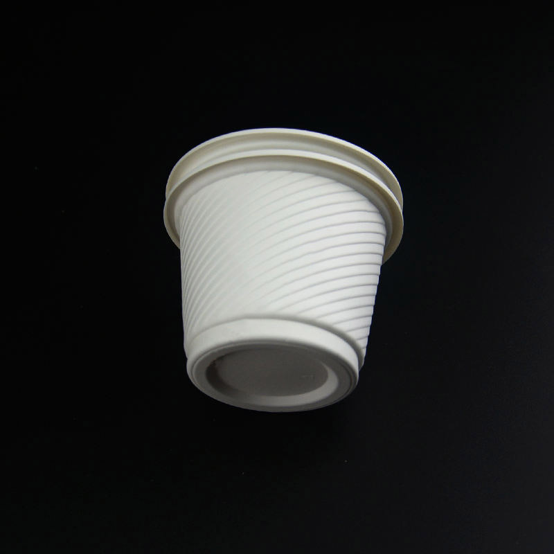 Biodégradable White Disposable Corn Starch Cup Eco Friendly