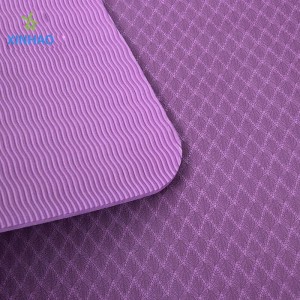 Épaisseur de tapis de yoga en gros (4/6/8mm) Mat d\'exercice de fitness MAT respectueux de l\'environnement sans glissement TPE TPE Mat de yoga haute densité, adapté au yoga domestique, à l\'exercice, au Pilates.