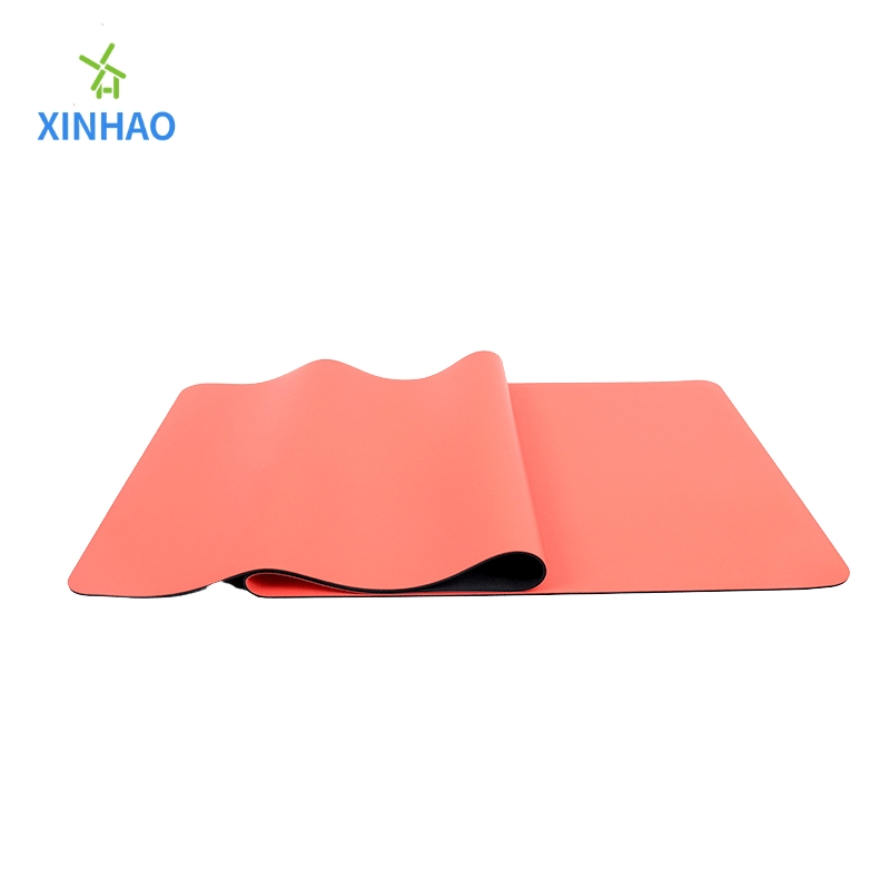 Mat de yoga en caoutchouc PU en gros, support le logo et motif personnalisés, épaisseur 4 mm/5 mm le tapis de fitness de protection environnementale en caoutchoucnaturel peut être inodorenon glissant