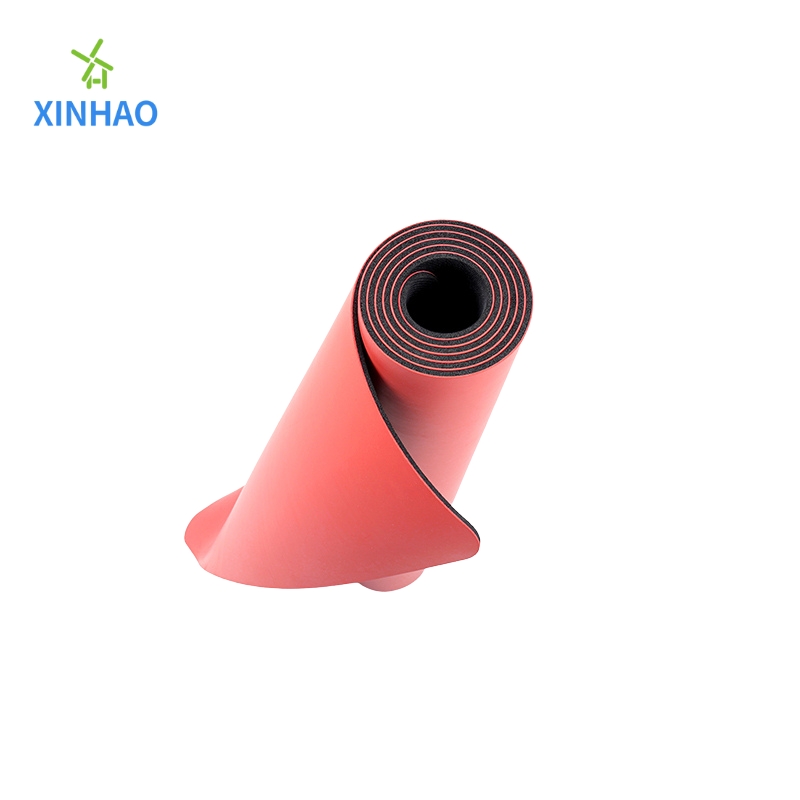 Mat de yoga en caoutchouc PU en gros, support le logo et motif personnalisés, épaisseur 4 mm/5 mm le tapis de fitness de protection environnementale en caoutchoucnaturel peut être inodorenon glissant