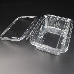 8/16/24/32/46/64/128 oz saboter conteneur évident, boîte d\'emballage résistant à la sabot pour la salade fraîche desnoix de fruits d\'herbe