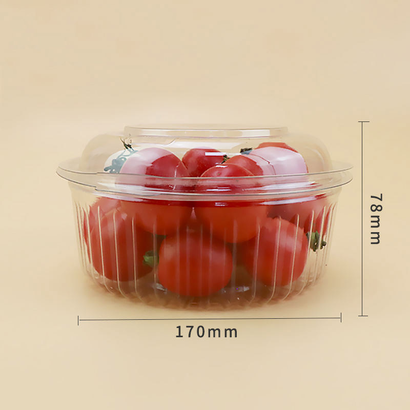 Plastic jetable transparent transparent de rangement de fruits de rangement de stockage