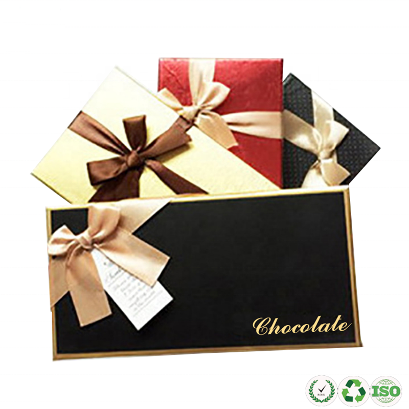 Emballage de boîte cadeau en papier chocolat personnalisé