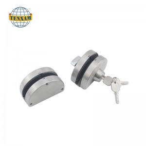 Verre sans cadre commercial à verre double swing coulissant avec des clés