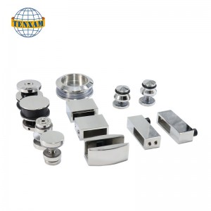 Pièces en verre en verre en acier inoxydable