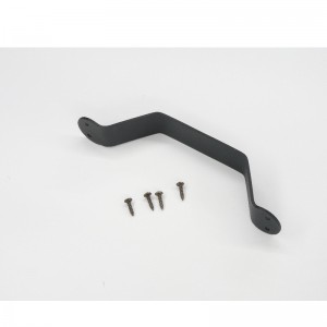 Ensemble de poignée de porte de grange BH003, poignée de traction en acier solidenoir pour les portes de grange coulissantes, les portes, les garages, les hangars