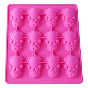 Moule de silicone 12 Little Pig Cake Moule pour les gâteaux Baking Moule Décoration Moules d\'outils