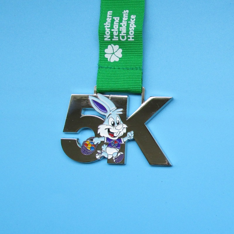 Médailles de sport en métal Médailles personnalisées Race pour enfants Mignon Design Rabbit Kid Médailles