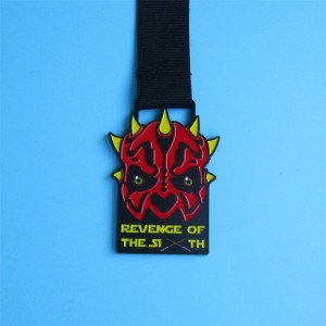 Cartoon Design 3D Effet stéréoscopique Médailles de vacances en métal