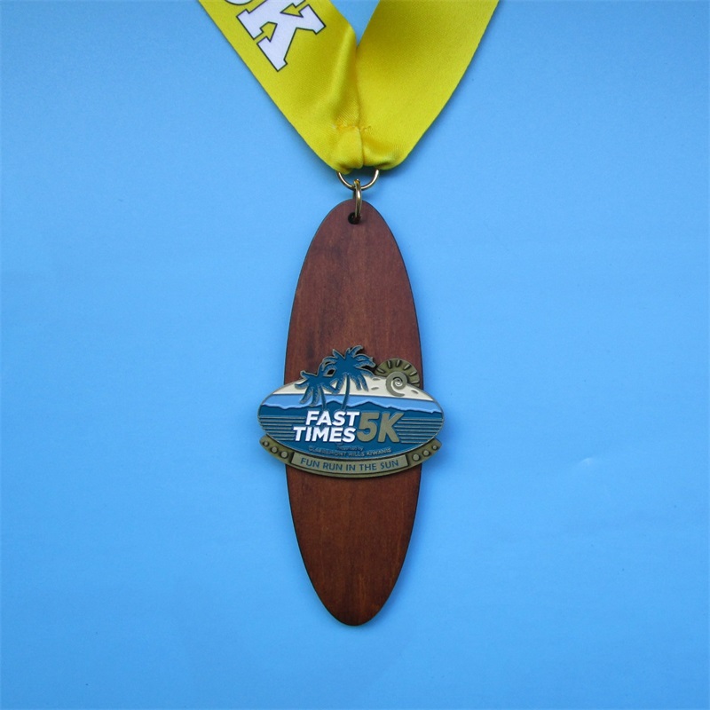 Médailles de récompense avec ruban Blank Gold Silver Bronze Cycling Running Marathon Sailing Metal Sports Médaille