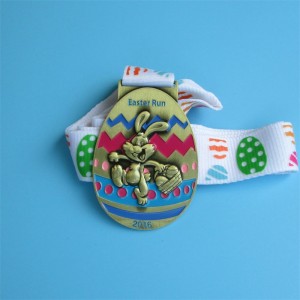 Médailles de métal animal 3D Holiday Running Medlas