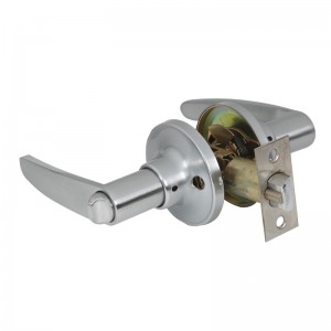 7302 Poignée de porte d\'intimité avec plaque de verrouillage amovible, tout serrure de levier de porte en métal pour chambre et salle de bain